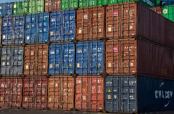 Containers at Felixstowe Docks