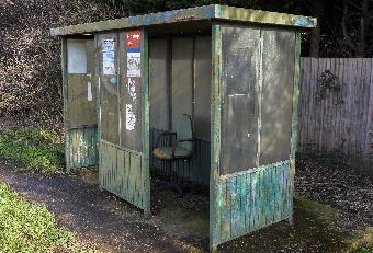 Waterbeach bus shelter with seating!